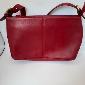 Etienne Aigner Shoulder Bag,  RED ❤️, 100% Leather Handbag, Polyester Lining